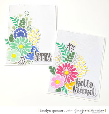 Floral Stamped Cards